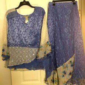 PLUS SIZE WOMEN’S SKIRT SET : SIZE 2X : NWT